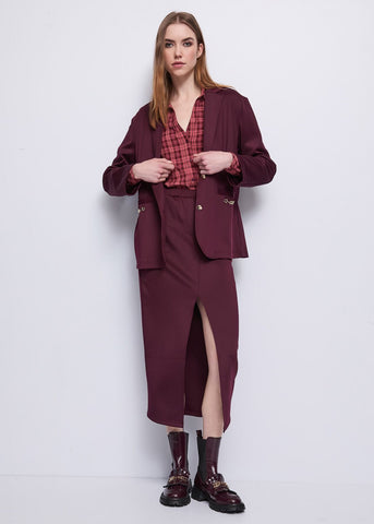 Camicia check da donna con strass - art. 521BD45008 - Gaudi Autunno Inverno 2025/26 Donna