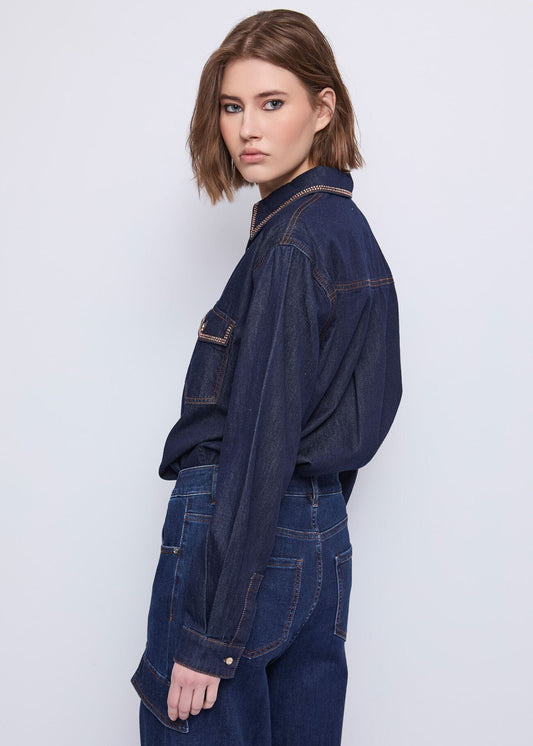 Camicia denim jeans - art. 521BD46004 - Gaudi Autunno Inverno 2025/26 Donna