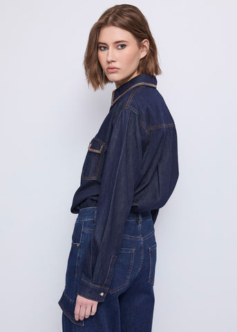 Camicia denim jeans - art. 521BD46004 - Gaudi Autunno Inverno 2025/26 Donna