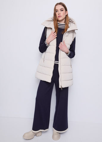 Maglia bianca da donna in filato con righe - art. 521BD53007 - Gaudi Autunno Inverno 2025/26 Donna