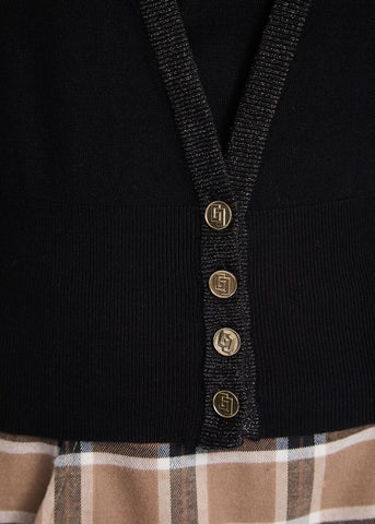 Cardigan da donna in filato lurex con bottoni - art. 521BD53013 - Gaudi Autunno Inverno 2025/26 Donna