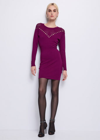 Abito con borchie - art. 521DD13002 - Denny Rose Autunno Inverno 2025/26