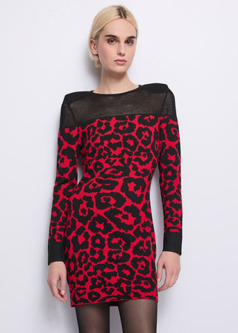 Mini abito jacquard in lana e seta - art. 521DD13012 - Denny Rose Autunno Inverno 2025/26