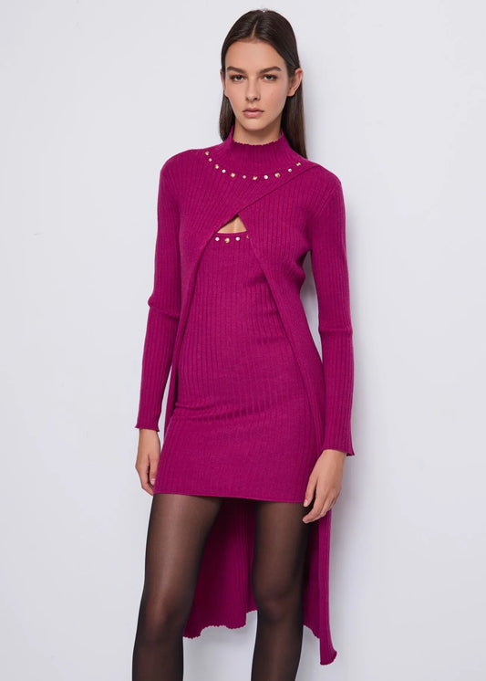 Composto cardigan + abito in maglia - art. 521DD13013 - Denny Rose Autunno Inverno 2025/26