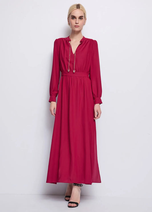 Vestido de punto con cadenas - art. 521DD13015 - Denny Rose Otoño Invierno 2025/26