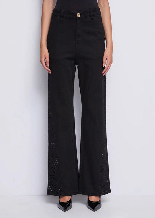Pantalone denim con strass - art. 521DD26004 - Denny Rose Autunno Inverno 2025/26