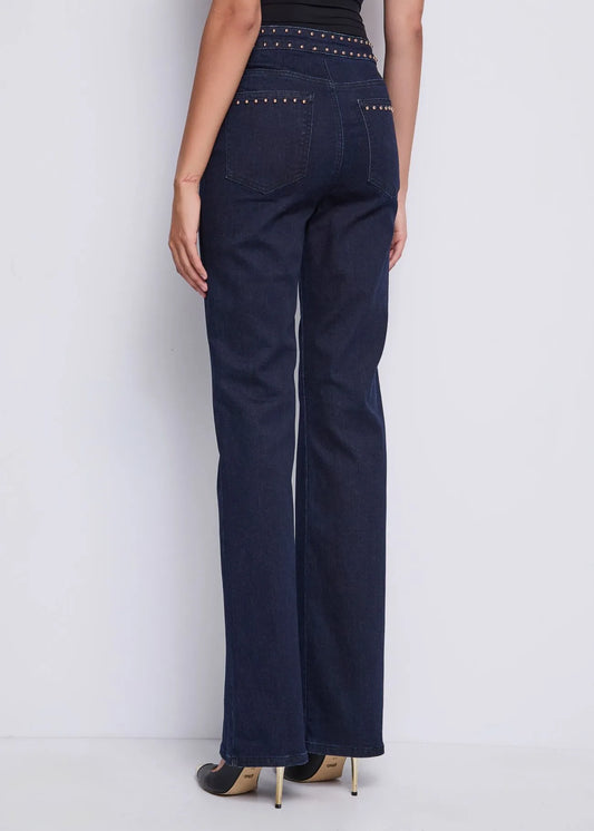 Pantalone denim con borchie - art. 521DD26005  - Denny Rose Autunno Inverno 2025/26