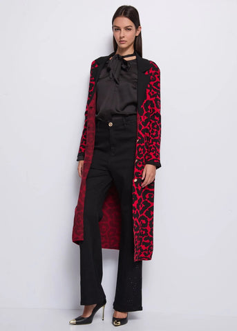 Cappotto in maglia maculato - art. 521DD33002 - Denny Rose Autunno Inverno 2025/26