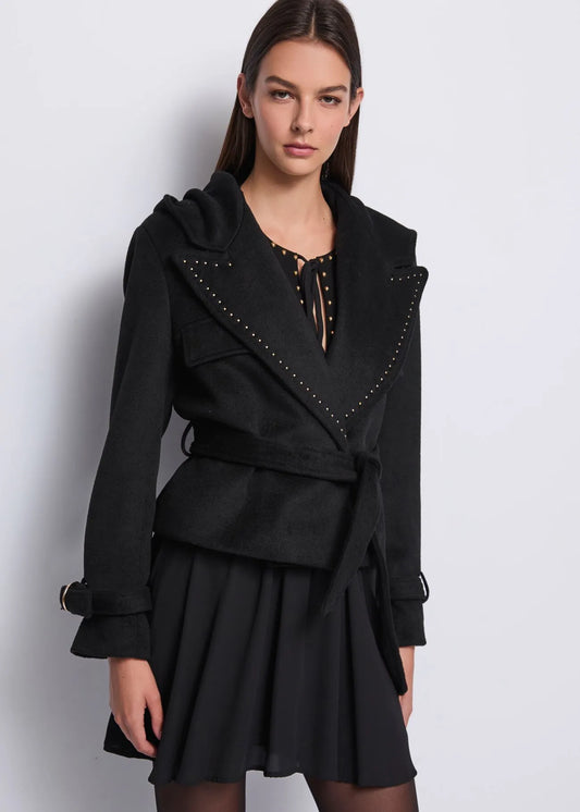 Cappotto crop con cappuccio - art. 521DD35003 - Denny Rose Autunno Inverno 2025/26