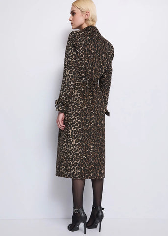 Cappotto lungo maculato - art. 521DD35007 - Denny Rose Autunno Inverno 2025/26