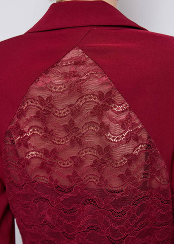 Giacca monopetto con parti in pizzo - art. 521DD35009 - Denny Rose Autunno Inverno 2025/26