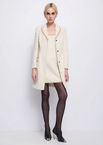 Cappotto monopetto con catene - art. 521DD35015- Denny Rose Autunno Inverno 2025/26