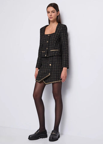 Giacca corta a manica lunga con catene - art. 521DD35017- Denny Rose Autunno Inverno 2025/26