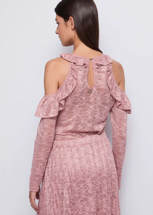 Blusa in pizzo - art. 521DD45003- Denny Rose Autunno Inverno 2025/26