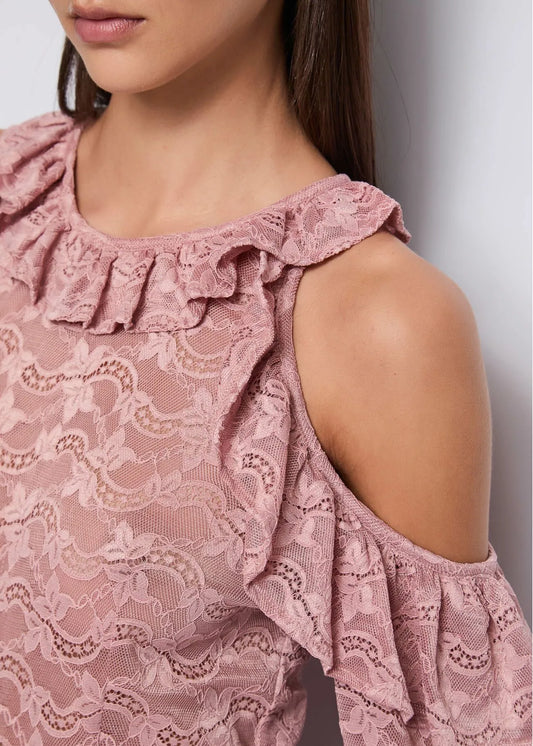 Blusa in pizzo - art. 521DD45003- Denny Rose Autunno Inverno 2025/26