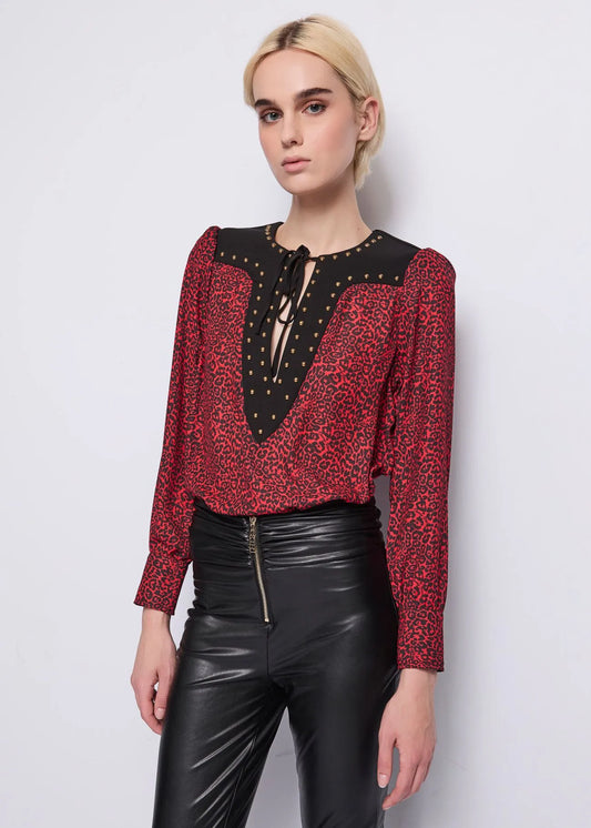 Blusa con stampa - art. 521DD45006 - Denny Rose Autunno Inverno 2025/26
