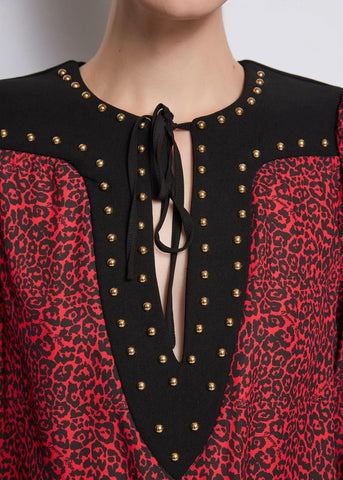 Blusa con stampa - art. 521DD45006 - Denny Rose Autunno Inverno 2025/26