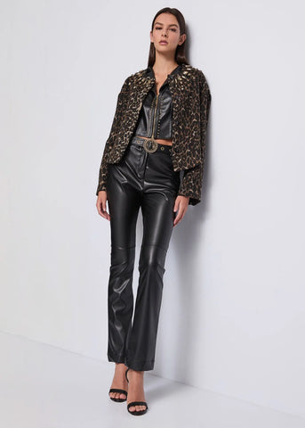 Top nero in similpelle con borchie - art. 521DD48001 - Denny Rose Autunno Inverno 2025/26