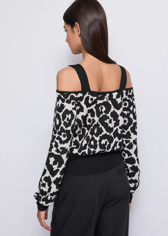 Maglia in lana e seta jacquard  - art. 521DD53007- Denny Rose Autunno Inverno 2025/26