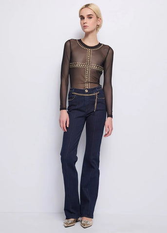 T-shirt in tulle - art. 521DD64011- Denny Rose Autunno Inverno 2025/26