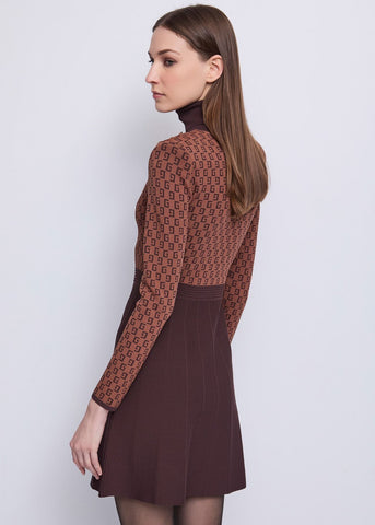 Abito da donna in maglia jacquard - art. 521FD13004 - Gaudi Autunno Inverno 2025/26 Donna