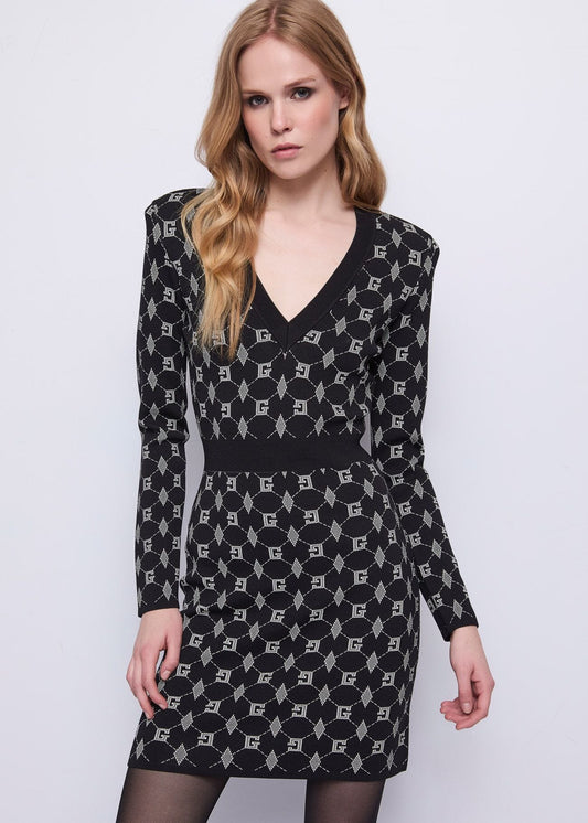 Abito da donna in maglia jacquard - art. 521FD13005 - Gaudi Autunno Inverno 2025/26 Donna