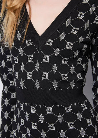 Abito da donna in maglia jacquard - art. 521FD13005 - Gaudi Autunno Inverno 2025/26 Donna