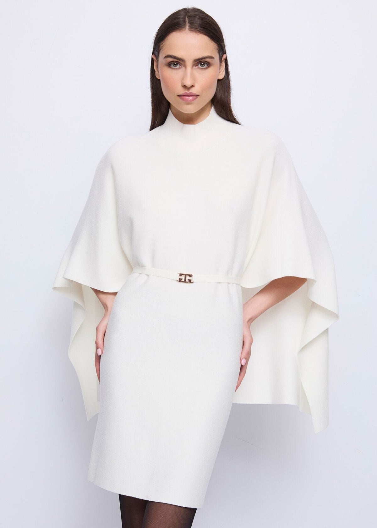 Abito bianco da donna con cintura - art. 521FD13006 - Gaudi Autunno Inverno 2025/26 Donna