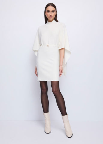 Abito bianco da donna con cintura - art. 521FD13006 - Gaudi Autunno Inverno 2025/26 Donna
