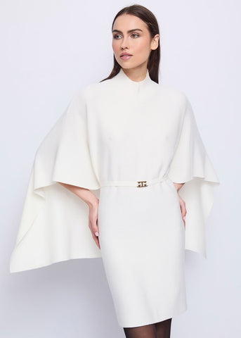 Abito bianco da donna con cintura - art. 521FD13006 - Gaudi Autunno Inverno 2025/26 Donna