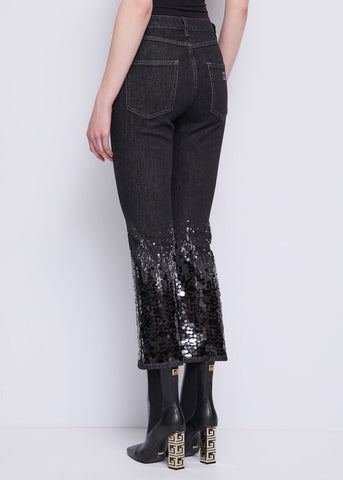 Jeans da donna a vita alta con paillettes - art.  521FD26005 - Gaudi Autunno Inverno 2025/26 Donna