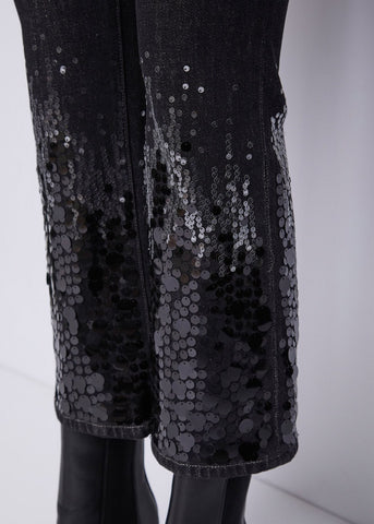 Jeans da donna a vita alta con paillettes - art.  521FD26005 - Gaudi Autunno Inverno 2025/26 Donna