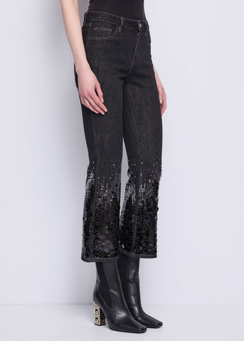 Jeans da donna a vita alta con paillettes - art.  521FD26005 - Gaudi Autunno Inverno 2025/26 Donna