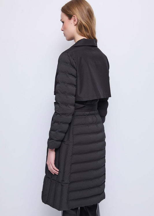 Trench da donna trapuntato con cintura - art. 521FD35004 - Gaudi Autunno Inverno 2025/26 Donna