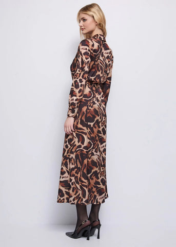 Abito lungo chemisier - art. 521ND15008 - Denny Rose Autunno Inverno 2025/26