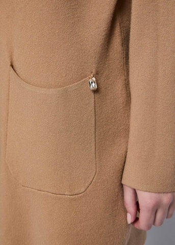 Giacca beige in alpaca - art. 521ND33002 - Denny Rose Autunno Inverno 2025/26