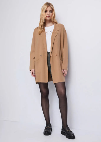 Giacca beige in alpaca - art. 521ND33002 - Denny Rose Autunno Inverno 2025/26