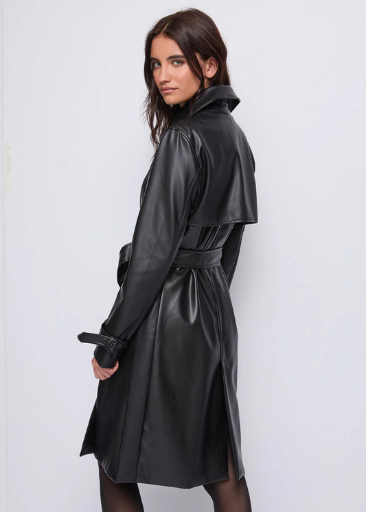 Trench in ecopelle - art.  521ND38001 - Denny Rose Autunno Inverno 2025/26