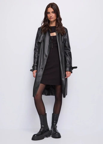 Trench in ecopelle - art.  521ND38001 - Denny Rose Autunno Inverno 2025/26