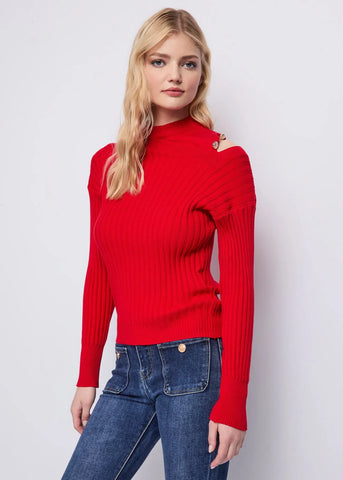 Maglia rossa in misto lana  - art. 521ND53024 - Denny Rose Autunno Inverno 2025/26