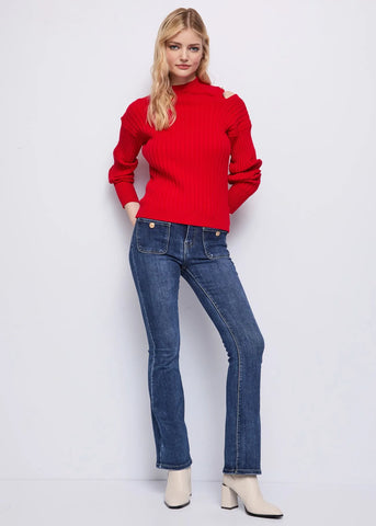 Maglia rossa in misto lana  - art. 521ND53024 - Denny Rose Autunno Inverno 2025/26