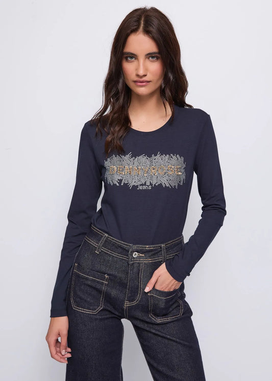 T-shirt manica lunga - art. 521ND64005  - Denny Rose Autunno Inverno 2025/26