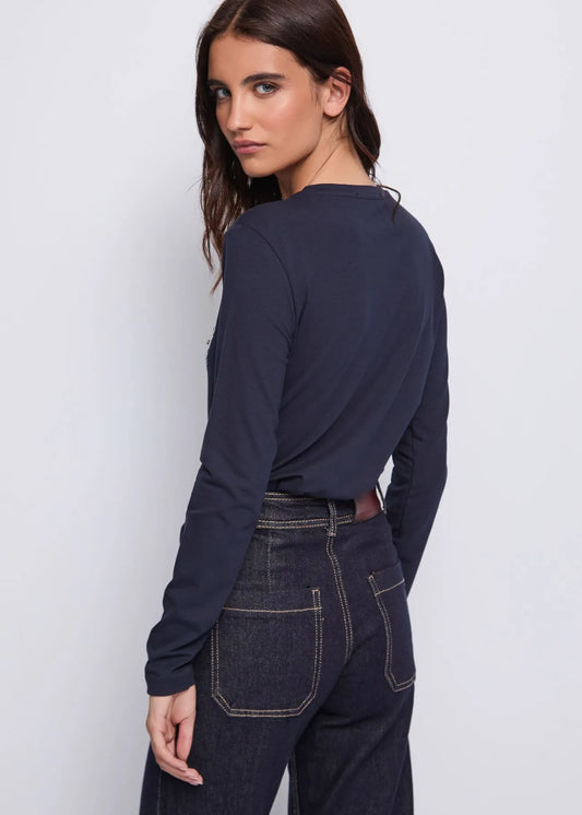 T-shirt manica lunga - art. 521ND64005  - Denny Rose Autunno Inverno 2025/26