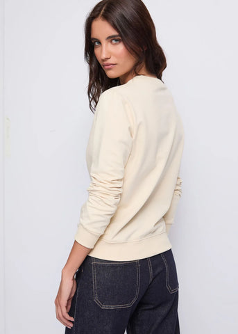 Felpa rosa in cotone con logo  - art. 521ND64016  - Denny Rose Autunno Inverno 2025/26
