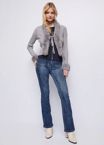 T-shirt blu in cotone con logo  - art. 521ND64019  - Denny Rose Autunno Inverno 2025/26