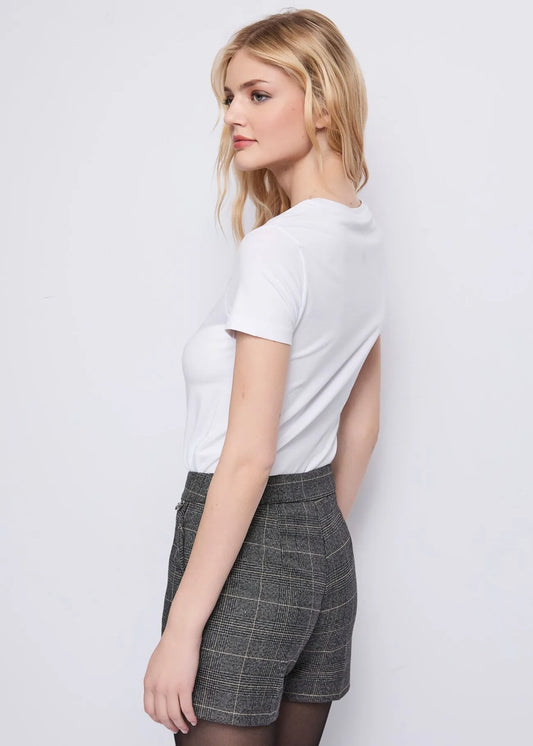 T-shirt bianca in cotone con logo  - art. 521ND64020  - Denny Rose Autunno Inverno 2025/26