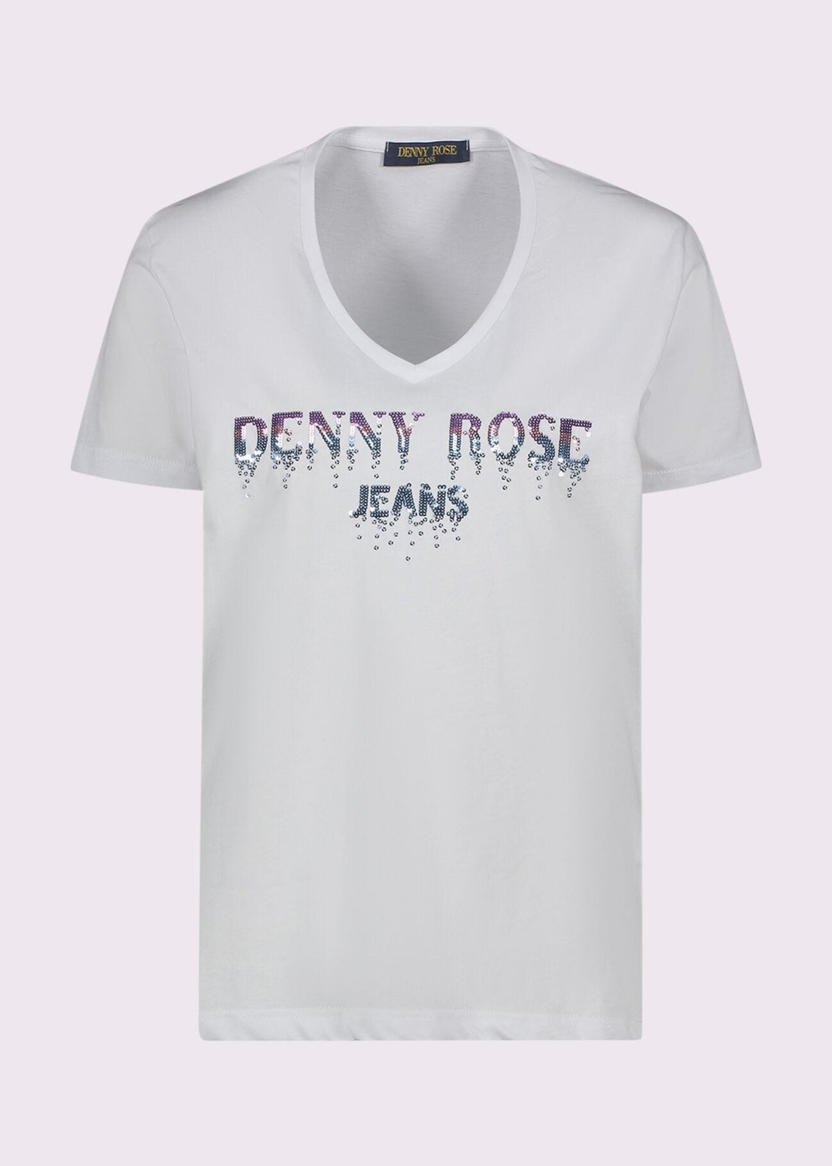 T-shirt in cotone con stampa  - art. 511ND64017 - Denny Rose Primavera Estate 2025 Donna