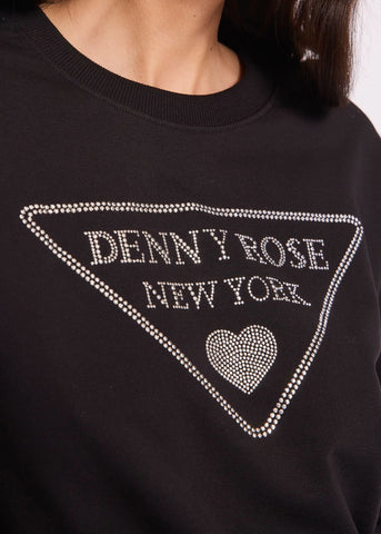 Felpa in cotone con logo SWEATSHIRT  - art. 511ND64024 - Denny Rose Primavera Estate 2025 Donna