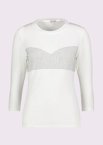 T-shirt con strass- art. 511DD64017 - Denny Rose Primavera Estate 2025 Donna