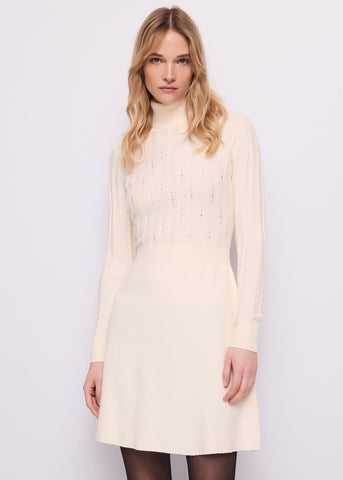 Abito da donna in maglia con strass